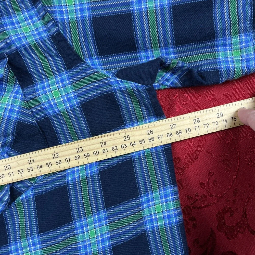 Columbia‎ PFG Pearl Snap Vented Long Sleeve Flannel Shirt Mens XXL Blue Plaid